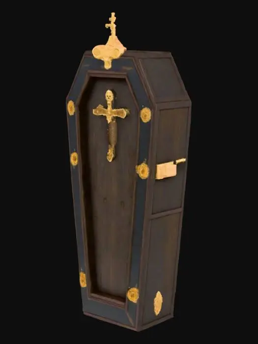 3D model for old time worldly coffin

