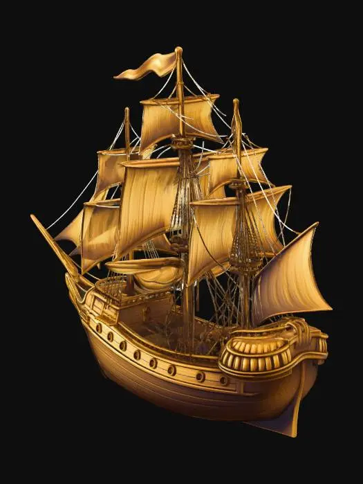 3D model for Golden Galleon
