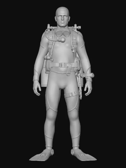 3D model for Midnight Diver