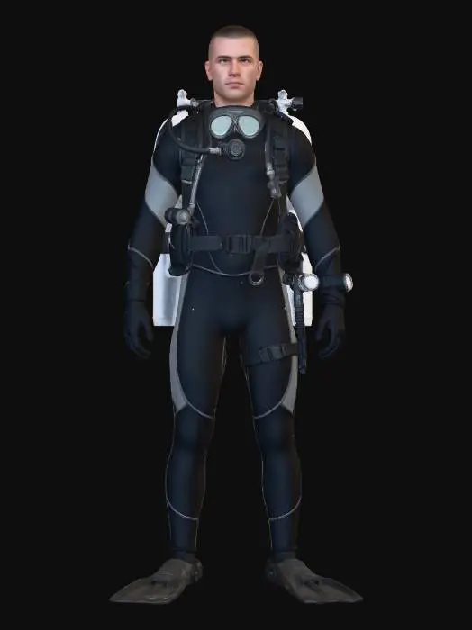 3D model for Midnight Diver