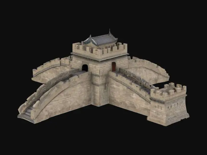 3D model for [CHINA] Great Wall Model, #AroundTheWorld#