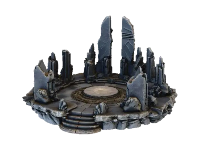 Ancient Ruin Circle yapay zekâ ile oluşturulmuş 3D model
