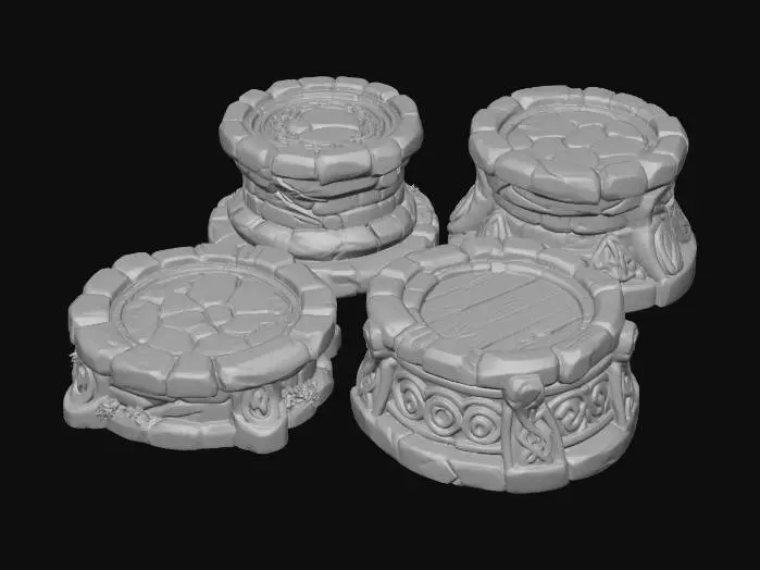 3D model for Bases Pedestals Minis