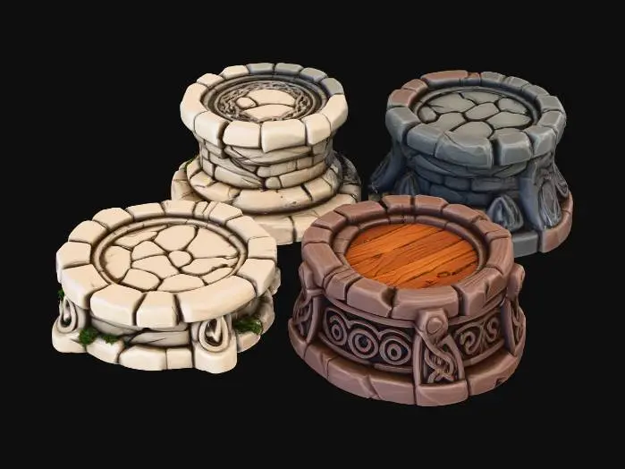 3D model for Bases Pedestals Minis