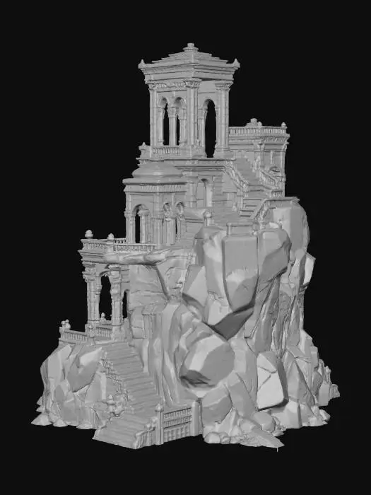 3D model for Ancient Cliffside Sanctuary
