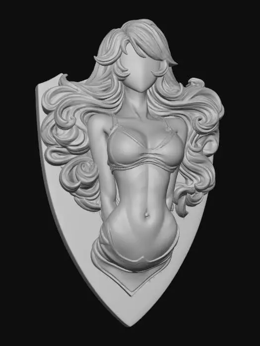 3D model for Mounted Woman Torso