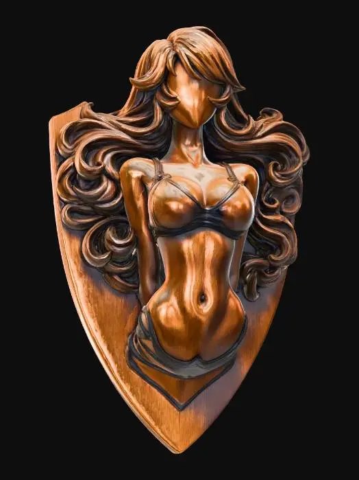 3D model for Mounted Woman Torso
