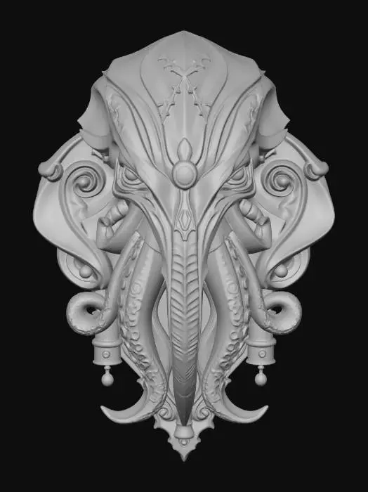 3D model for Wall Mounted Alien