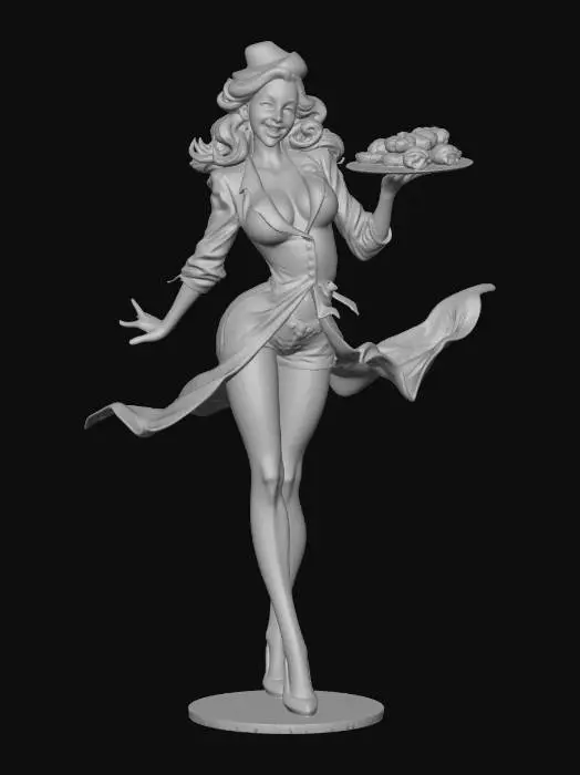 3D model for Pastry Pin-Up Girl