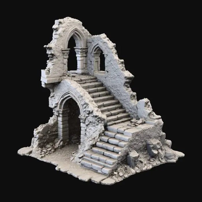 3D model for Ancient Ruin Stairs