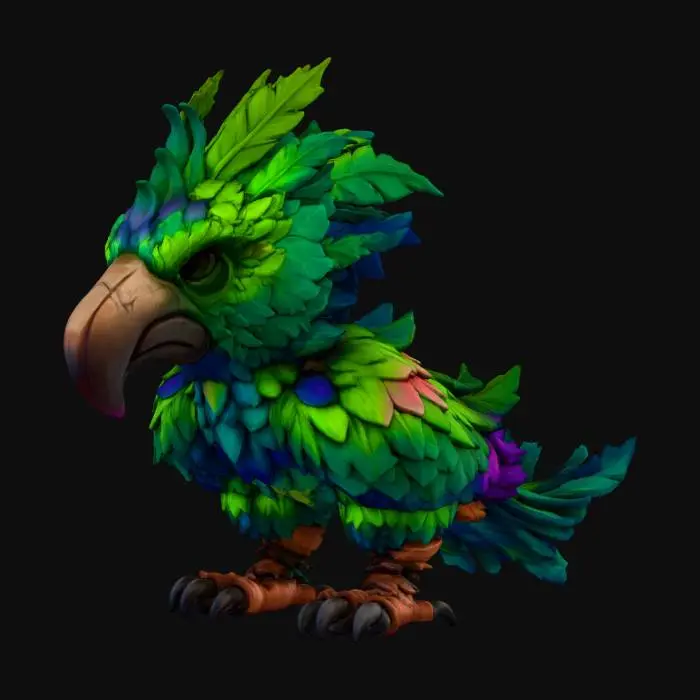 3D model for Enchanted Parrot