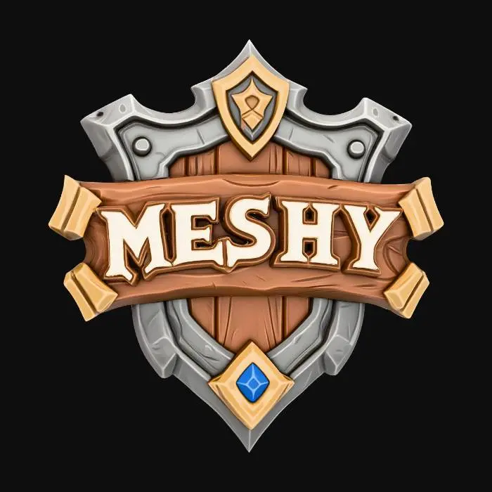 3D model for Meshy Shield Emblem