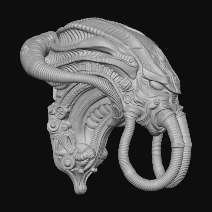 3D model for Eldritch Alien Wallmount