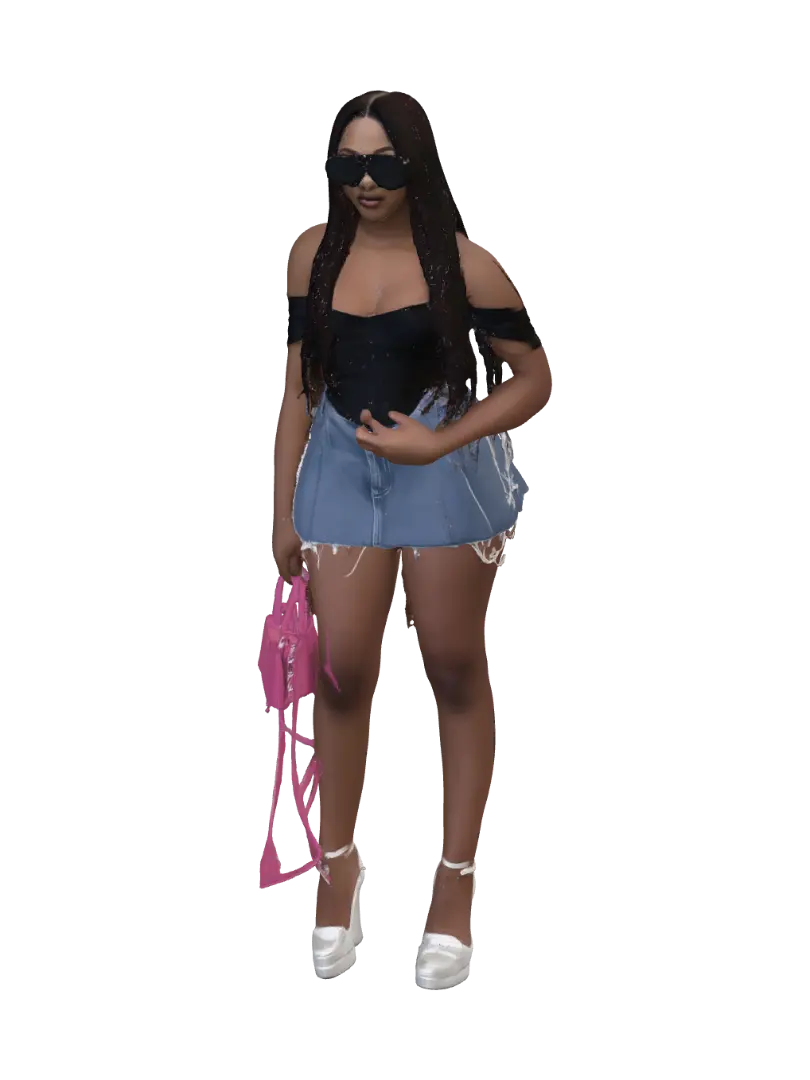 Gallery Glamour - Spotlight 3D model, vytvořený pomocí AI