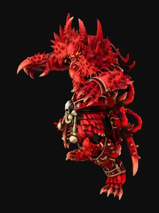 3D model for crab demon warrior