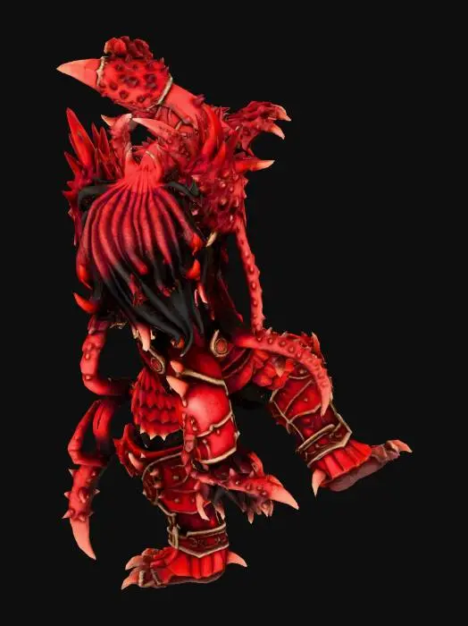 3D model for crab demon warrior