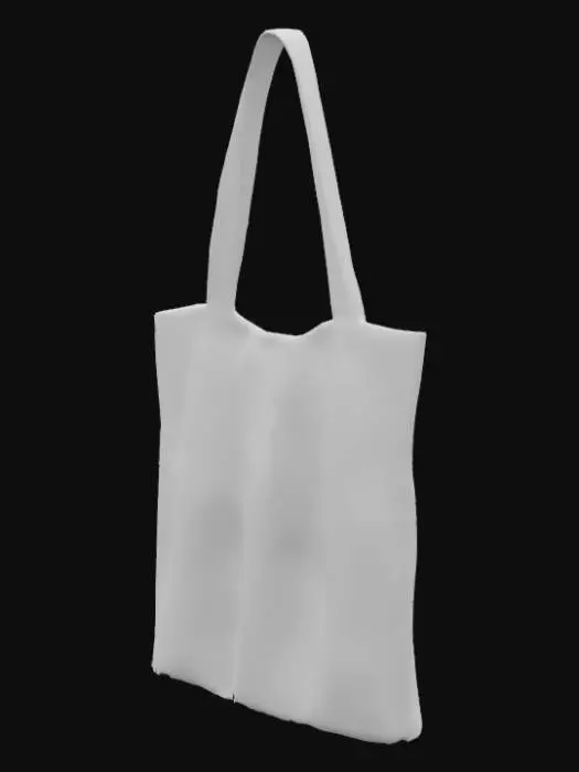 3D model for Шоппер с складками и длинными ручками 