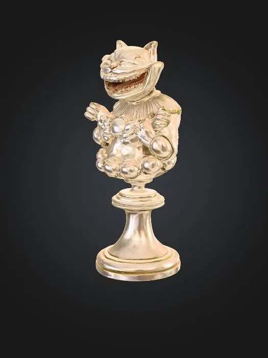 3D model for Smiling Cat Sculpture