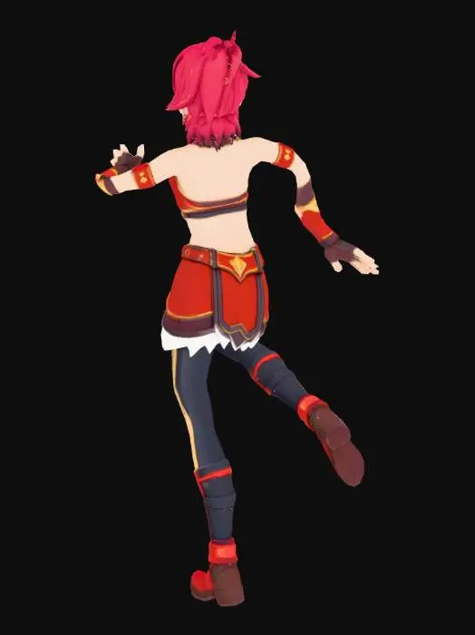 3D model for Crimson Warrior