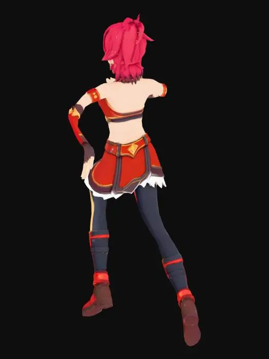 3D model for Crimson Warrior