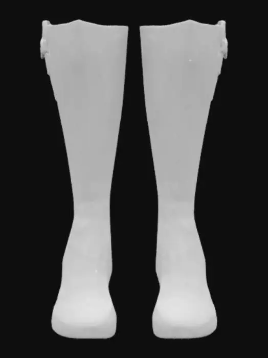 3D model for extremly detailed heavy armor womens boots with a small heel gold inlayed extremly fancy super powerful