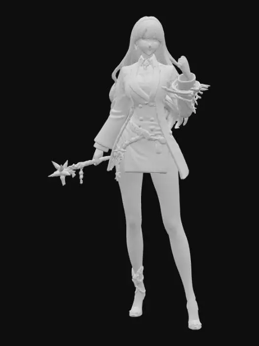 3D model for char 3d