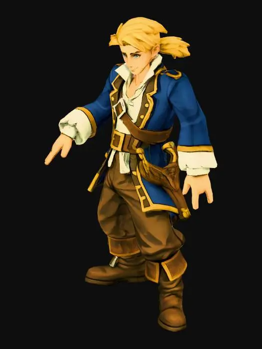 3D model for Swashbuckler's T-Pose