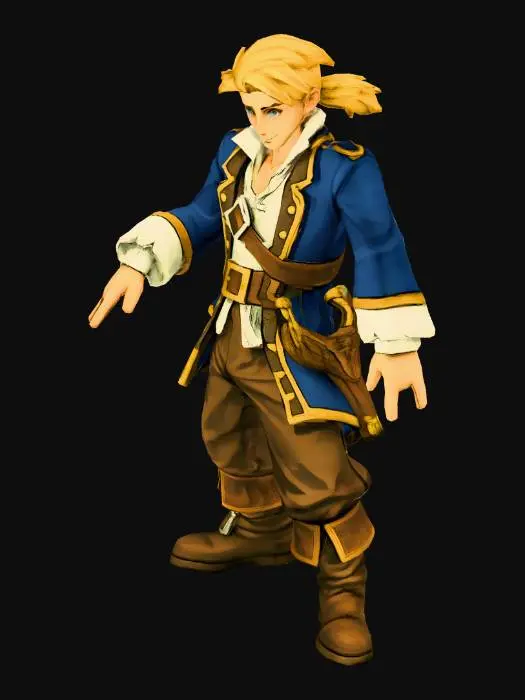 3D model for Swashbuckler's T-Pose