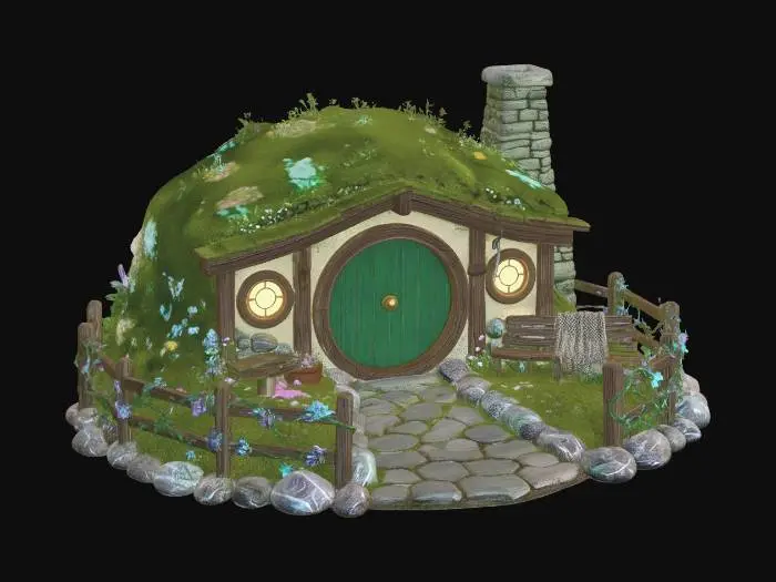 3D model for Mossy Hobbit Hole