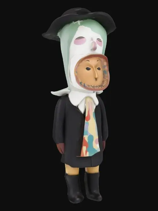 3D model for Whimsical Dual-Faced Figure