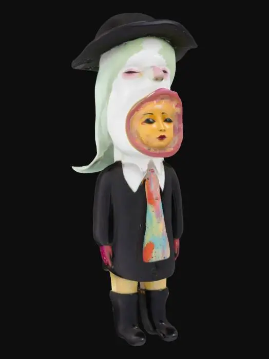 3D model for Whimsical Dual-Faced Figure