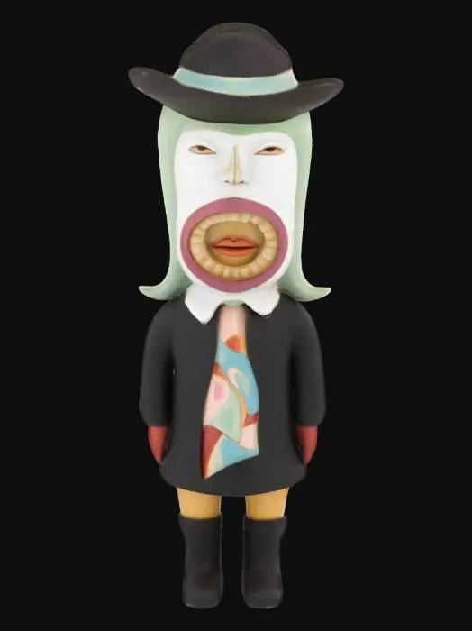 3D model for Whimsical Dual-Faced Figure