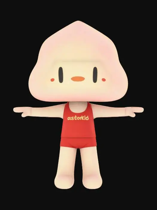 3D model for AstroKid Character