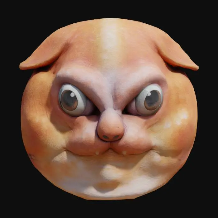 3D model for Grumpy Cat Faceplate