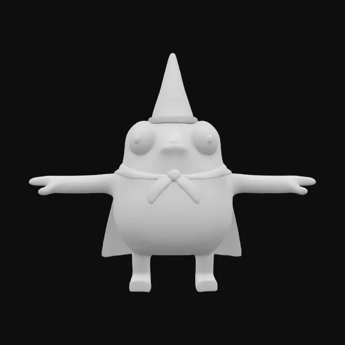 3D model for Froggy Wizard