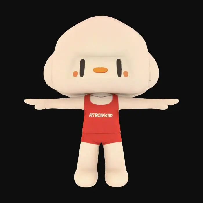 3D model for AstroKid Character