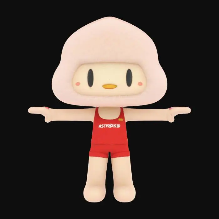 3D model for AstroKid Character