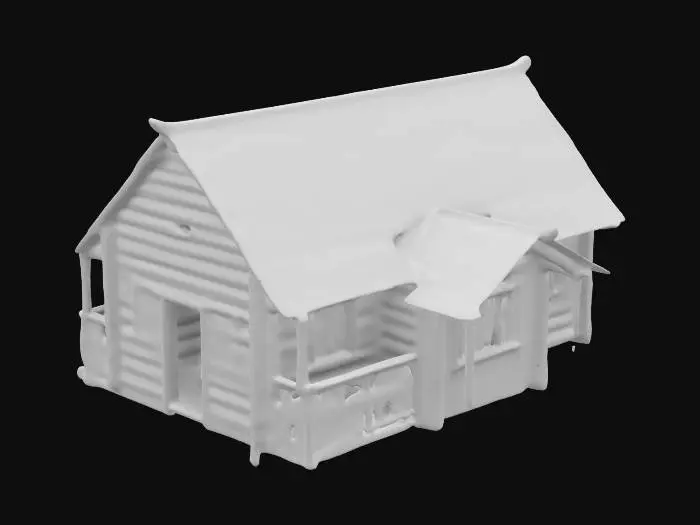 3D model for Rustic Log Cabin Model