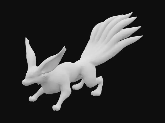 3D model for Mystic Fox Guardian, Six Tails, Quinx