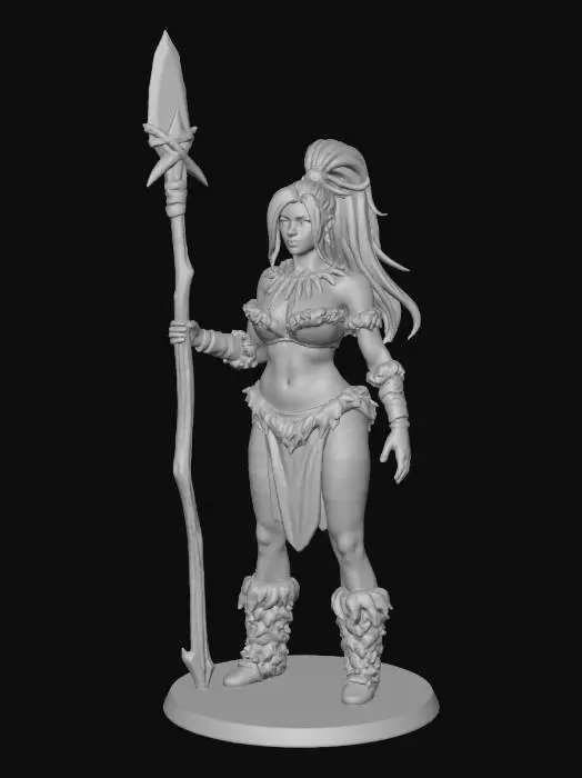 3D model for Warrior Huntress