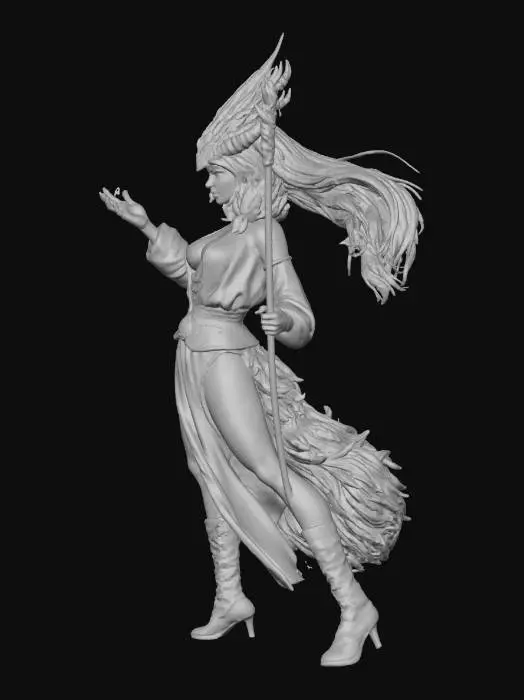 3D model for Sorceress of the Winds