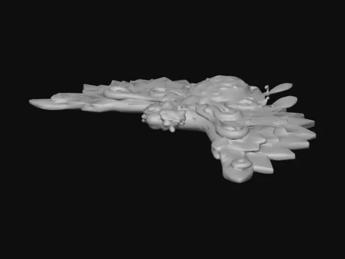 3D model for Enchanted Feathered Ornament