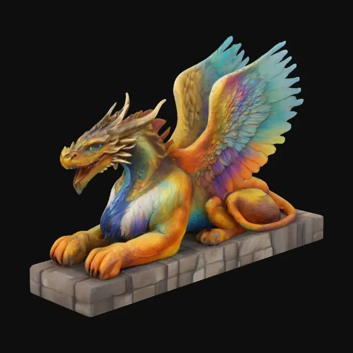 3D model for Regal Chromatic Dragon Sphinx