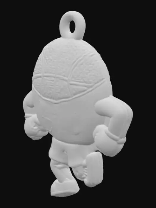3D model for Basketball Character Keychain