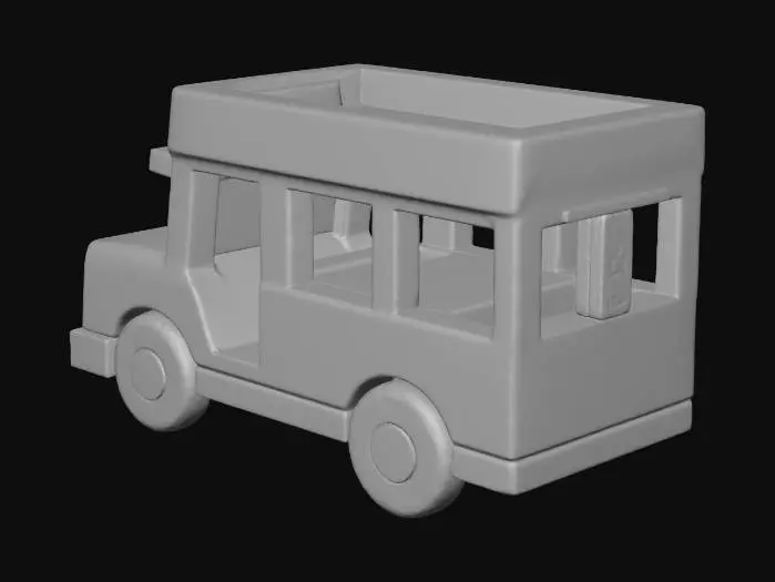 3D model for Colorful Toy Bus