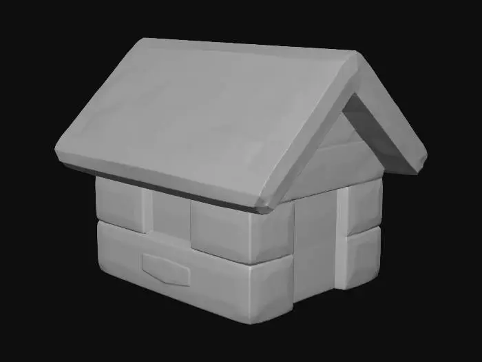 3D model for Wooden Cabin Icon