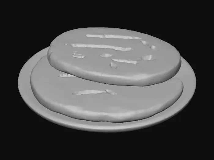 3D model for Cookies on Plate
