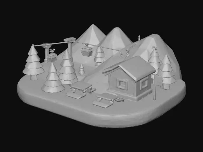3D model for Winter Wonderland
