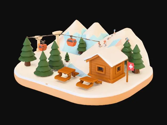 3D model for Winter Wonderland