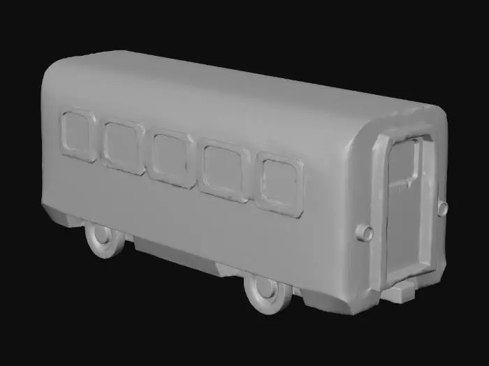 3D model for SBB Train Wagon